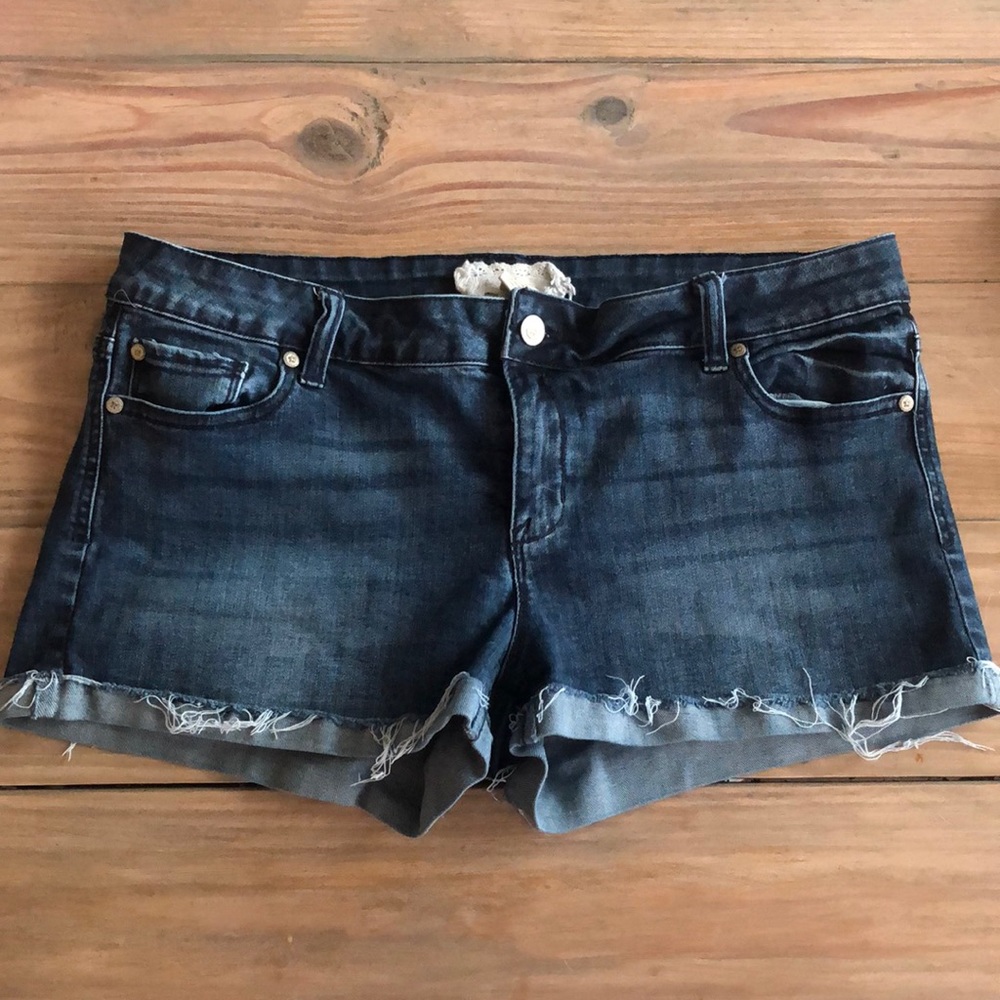 Blue jean shorts